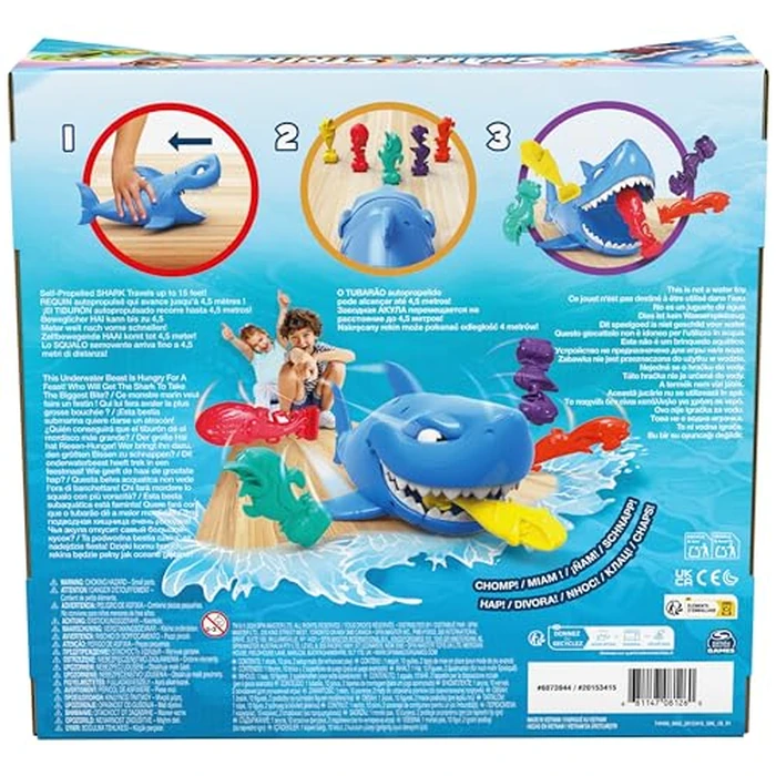 Spin Master Games, Shark Strike, Bowling Game with Wind-Up Jaw-Chomping Action, Easy Activity Toy for Preschoolers, Fun for Kids & Family, 2-4 Players, for Ages 5 & Up by Spin Master Games - Image 8