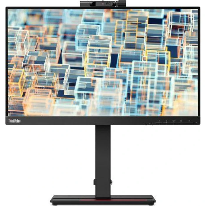 Lenovo ThinkVision T22v-20 21.5" FHD VoIP Monitor - Raven Black - 21.5 Inch by Lenovo - Image 1