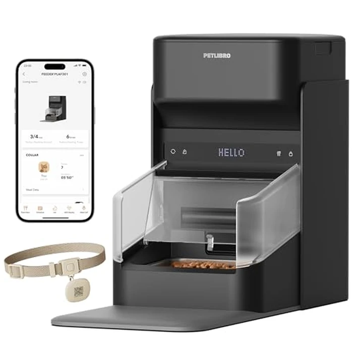 PETLIBRO RFID Automatic Cat Feeder, Collar Sensor for Personalized Meals, Cats Recognition, Diet Tracking and Anti-Stealing for Multi-Pets Homes and Different Diets, Wi-Fi Programmable Food Dispenser by PETLIBRO - Image 1