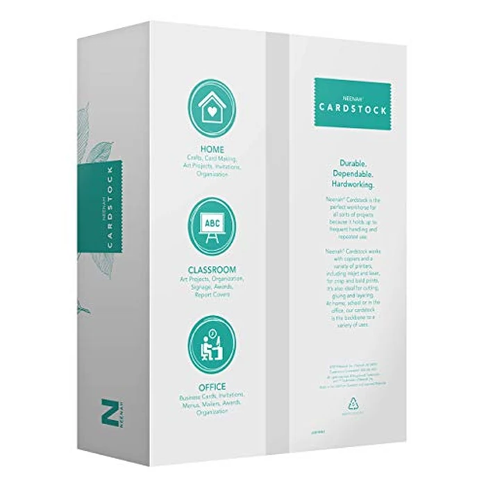 Neenah White Index Paper, Mediumweight, 110 lb. Index - 199 Gsm, 300 Sheets, 94 Brightness, 8.5" x 11" - More Sheets! (91635) by Neenah - Image 8