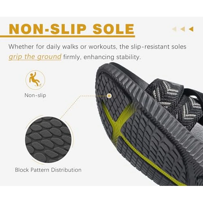 KuaiLu Womens Orthopedic Walking Sandals Comfort Plantar Fasciitis Arch Support Recovery Sport Outdoor Hiking Cushioned Water Waterproof Camping Cruise Golf Boat Slides Adjustable Strap Black Size 10 by KuaiLu - Image 7