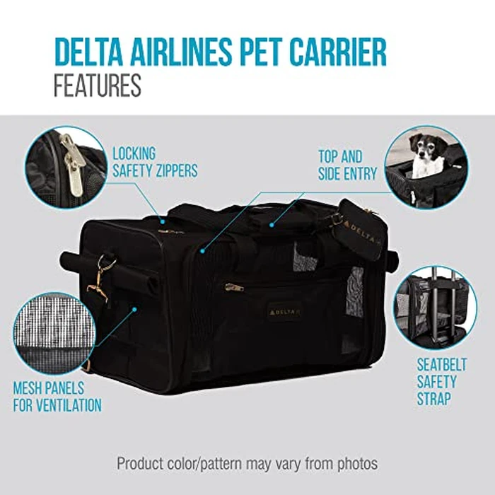 Quaker Pet Group SPT11721 Sherpa PetDelta Carrier, Black, Medium, 18-Inchx11-Inchx10.5-Inch by Sherpa - Image 7