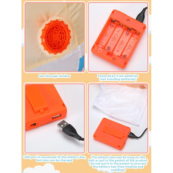 Sintege 2 Pcs Inflatable Baby Costume for Adult 96'' Funny Blow up Boy Girl Costume for Cosplay Gender Reveal Baby Shower Party by Sintege - Image 10