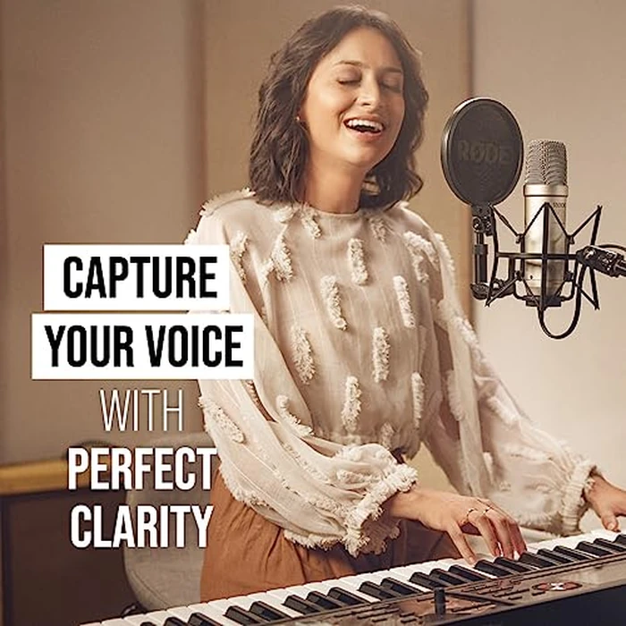 RØDE NT1 5th Gen Large-Diaphragm Studio Condenser Microphone - XLR & USB Outputs - Shock Mount & Pop Filter Included - Music Production, Vocal Recording, Podcasting - Black - Professional Audio by Rode - Image 2