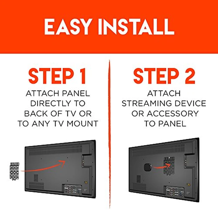Universal Streaming Device Mount Holds Media Devices Up to 3lbs Securely Behind Flat Screen TVs - Compatible with Apple TV, Roku, Amazon Fire TV, TiVo Mini, and More - Echo-SDMU by ECHOGEAR - Image 3