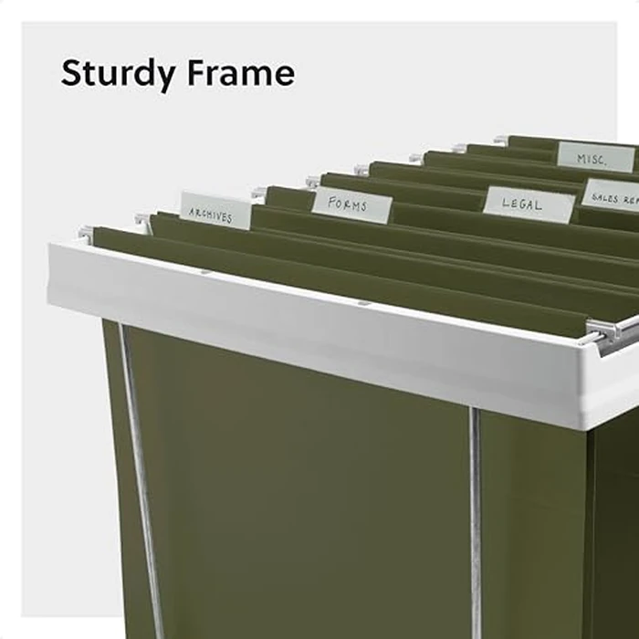 SMEAD SMD64850 Heavy-Duty Adjustable Hanging Folder Frame Letter Size Supprted-1/Box-White by Smead - Image 4