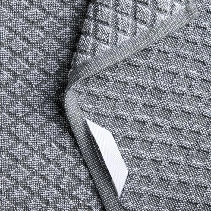 Martha Stewart Honeycomb Chambray Textured Kitchen Towel 4-Pack Set, 100% Cotton with Absorbent Terrycloth, Decorative Kitchen Towels, Grey, 16"x28" by Martha Stewart - Image 3