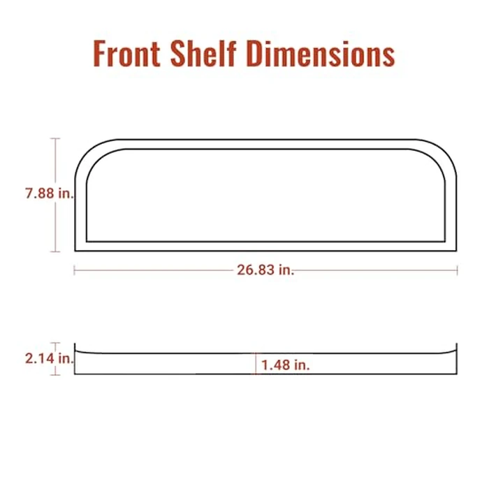 Z GRILLS Folding Front Shelf for 700 Series Pellet Grills, Steel Grill Accessory for Outdoor BBQ, Food Prep and Extra Storage by Z GRILLS - Image 4