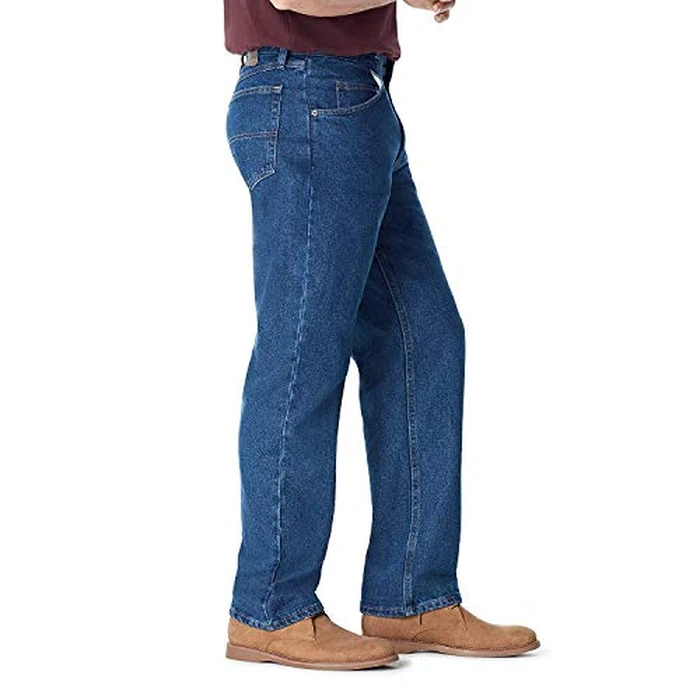 Classic 5-Pocket Relaxed Fit Cotton Jean, Dark Stonewash, 36W X 31L by Wrangler Authentics - Used - Like New condition - US$30.25