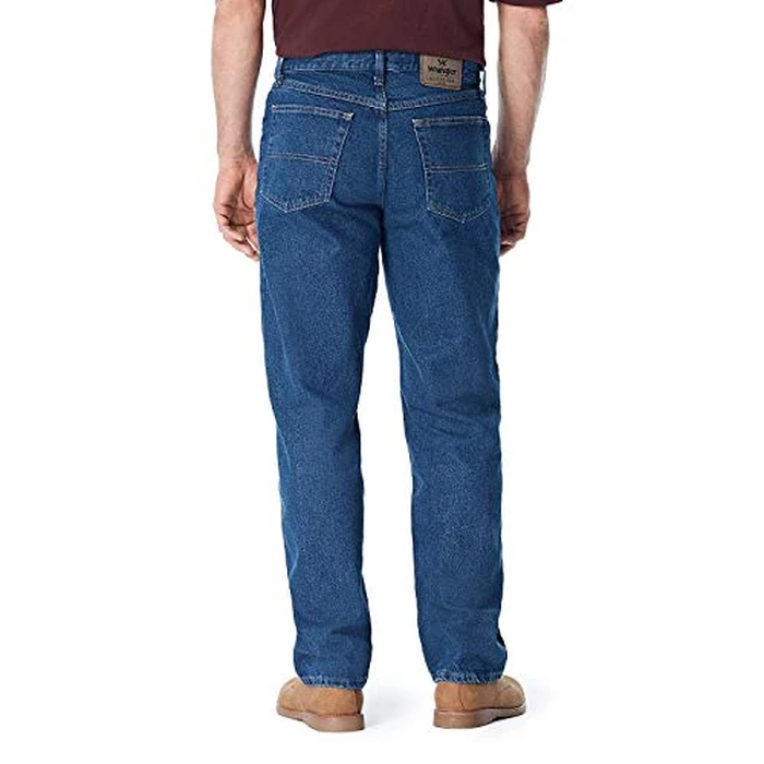 Classic 5-Pocket Relaxed Fit Cotton Jean, Dark Stonewash, 36W X 31L by Wrangler Authentics - Image 2
