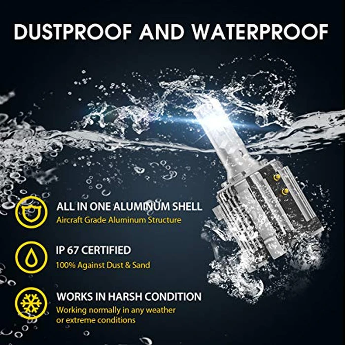 LASFIT 𝐏𝐫𝐨-G2 H7 LED Headlight Bulb 1:1 OEM For 𝐕𝐨𝐥𝐤𝐬𝐰𝐚𝐠𝐞𝐧 or 𝐌𝐞𝐫𝐜𝐞𝐝𝐞𝐬-𝐁𝐞𝐧𝐳(Sprinter/Metris) Low Beam, 12X Brighter Halogen 72W 6000K White, 50000+HRS, Plug-N-Play, IP67, 2p by LASFIT - Image 8