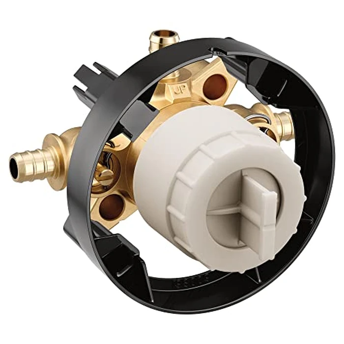 Moen U130XS M-CORE 3-Series 3 Port Shower Mixing Valve with Crimp Ring PEX Connections and Stops, or Unfinished by Moen - Image 2