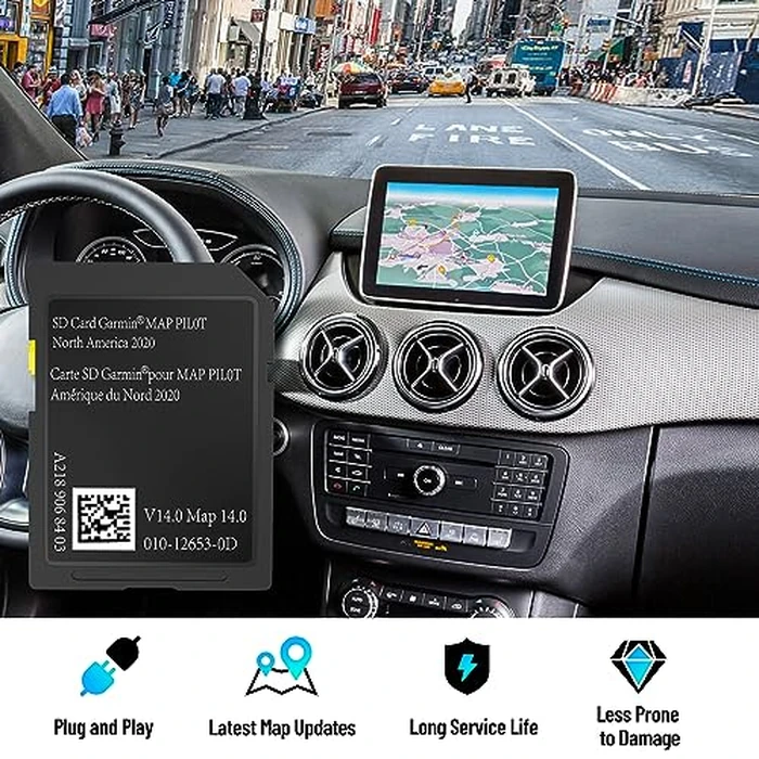 Navigation SD Card Compatible with Mercedes CLA/GLC/GLA/AMG/A/B/C/E-Class, Version 14.0 (MAP 14.0) ONLY Fit for The Audio 20 (Code 522) NTG, Can/Mex/USA Maps（A2189068403） by Generic - Image 2