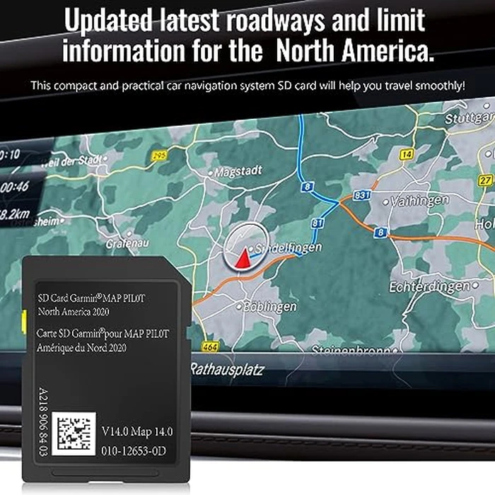Navigation SD Card Compatible with Mercedes CLA/GLC/GLA/AMG/A/B/C/E-Class, Version 14.0 (MAP 14.0) ONLY Fit for The Audio 20 (Code 522) NTG, Can/Mex/USA Maps（A2189068403） by Generic - Image 3