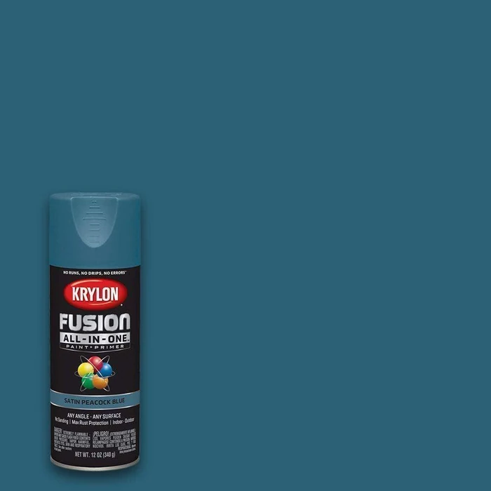 Krylon Fusion Al-in-One Paint + Primer Satin Series - Peacock Blue by Krylon - Image 2