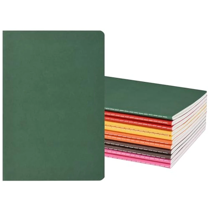 12 Pack ZCZN A5 Notebooks Journals for Travelers, Bulk Lined Notebook for Work, School Supplies, Writing Diary, 60 Pages/30 Sheets,8.3x5.5 inch Travel Journal Set (6 Vibrant Colors) by ZCZN - Used - Like New condition