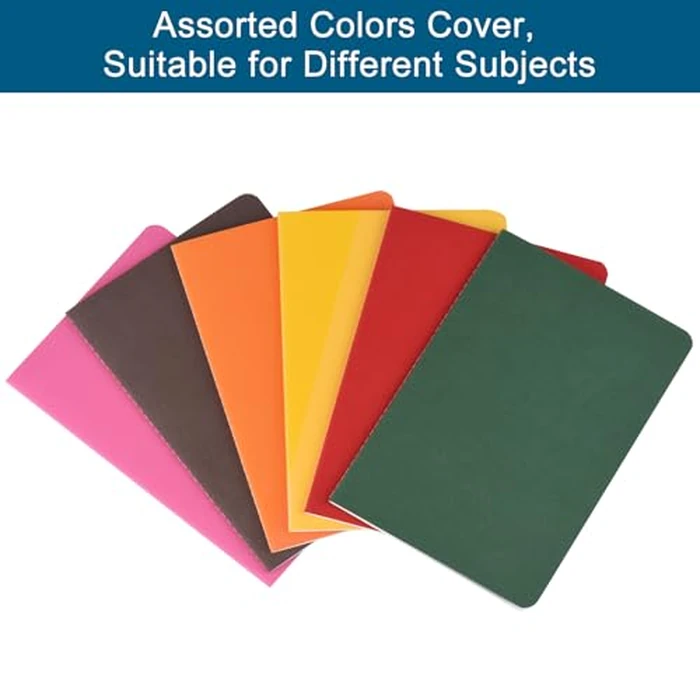 12 Pack ZCZN A5 Notebooks Journals for Travelers, Bulk Lined Notebook for Work, School Supplies, Writing Diary, 60 Pages/30 Sheets,8.3x5.5 inch Travel Journal Set (6 Vibrant Colors) by ZCZN - Image 3