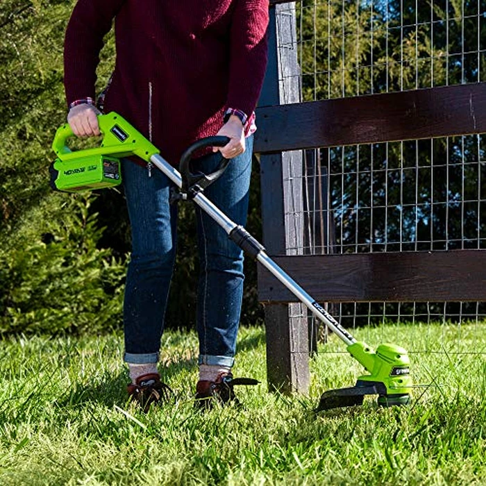 Greenworks 40V 12" Cordless String Trimmer, Automatic Feed | Adjustable Handle | Lightweight for for Home Yard, Lawn Edges, Driveway, & Garden Borders Maintenance, Tool Only by Greenworks - Image 6