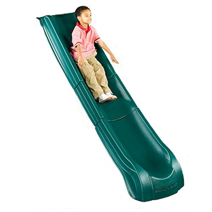 Swing-N-Slide NE 4699-T Super Summit Slide 3 Piece Plastic Scoop Slide for 5' Swing Set Deck Heights, Green by Swing-N-Slide - Used - Acceptable condition