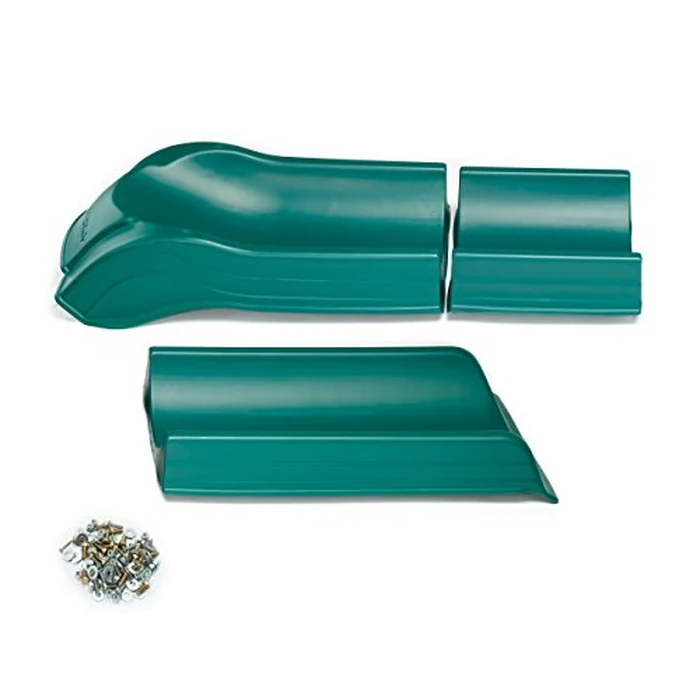 Swing-N-Slide NE 4699-T Super Summit Slide 3 Piece Plastic Scoop Slide for 5' Swing Set Deck Heights, Green by Swing-N-Slide - Image 4