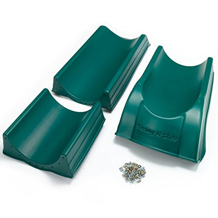 Swing-N-Slide NE 4699-T Super Summit Slide 3 Piece Plastic Scoop Slide for 5' Swing Set Deck Heights, Green by Swing-N-Slide - Image 5
