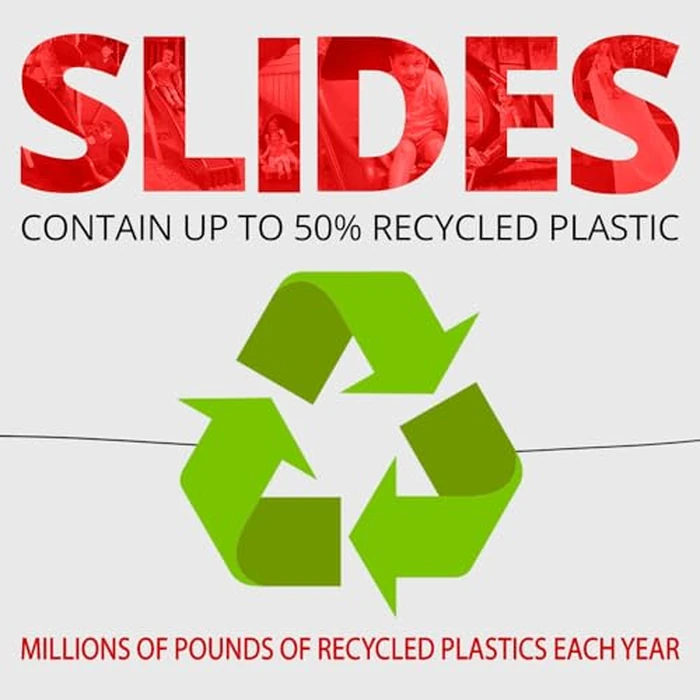 Swing-N-Slide NE 4699-T Super Summit Slide 3 Piece Plastic Scoop Slide for 5' Swing Set Deck Heights, Green by Swing-N-Slide - Image 6