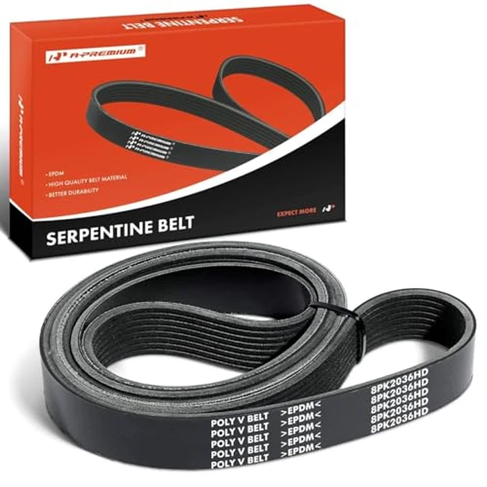 A-Premium Engine Serpentine Drive Belt Compatible with Mercedes-Benz, Freightliner & International Harvester Cars - GL320 2007, ML320 R320 2007-2008, MT45 2010, 7400 2003 2007 by A-premium - Used - Like New condition - CA$15.79
