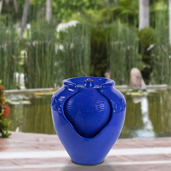 Pure Garden 50-LG1184 Jar Fountain (Cobalt Blue) by Pure Garden - Image 6