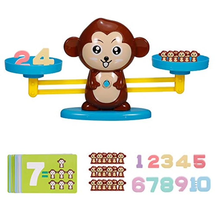 Rookin Balance Math Game Monkey Balance Counting Toys for Boys Girls Educational Number Toy by Rookin - Used - Like New condition