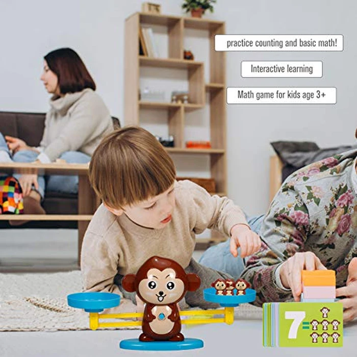 Rookin Balance Math Game Monkey Balance Counting Toys for Boys Girls Educational Number Toy by Rookin - Image 4