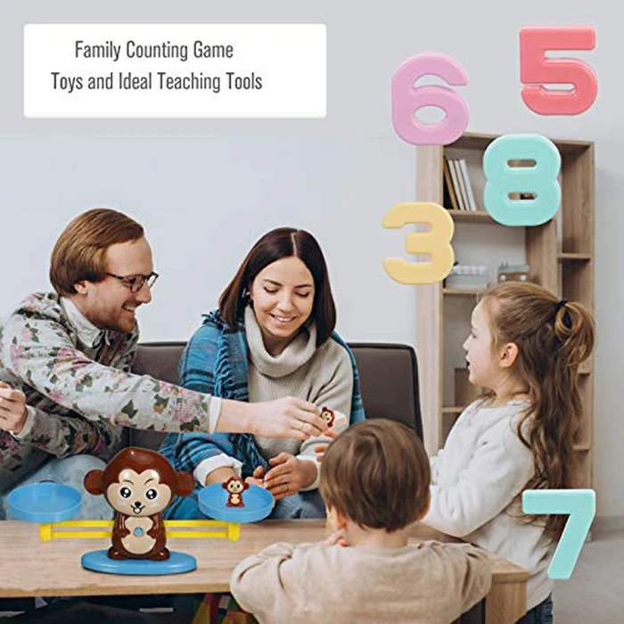 Rookin Balance Math Game Monkey Balance Counting Toys for Boys Girls Educational Number Toy by Rookin - Image 6