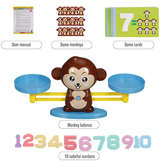 Rookin Balance Math Game Monkey Balance Counting Toys for Boys Girls Educational Number Toy by Rookin - Image 7