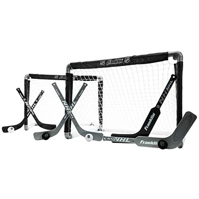 Franklin Sports 47002E2 NHL Mini Hockey Goal Set of 2, Black by Franklin Sports - Used - Acceptable condition - CA$53.12