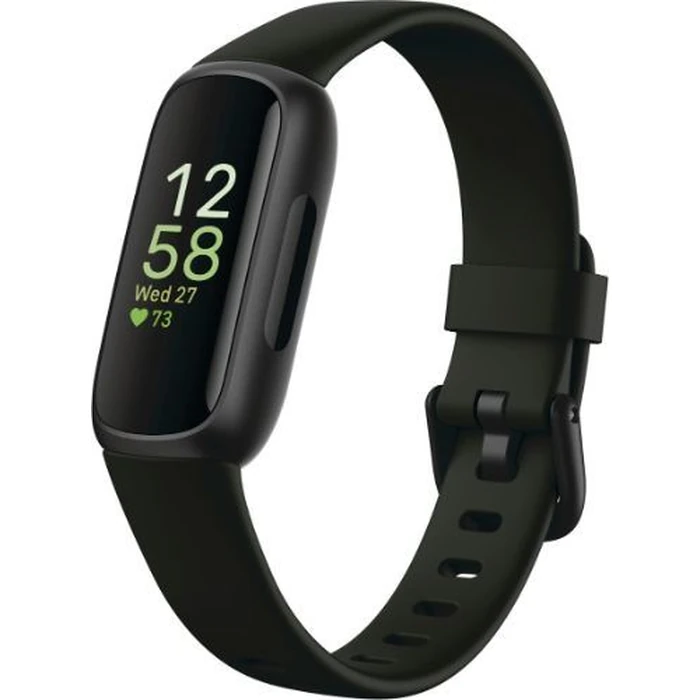 Fitbit Inspire 3 Health and Fitness Tracker - 36mm - Black Plastic Resin Case with Midnight Zen Silicone Silicone Band - Large Size by Fitbit - Image 3