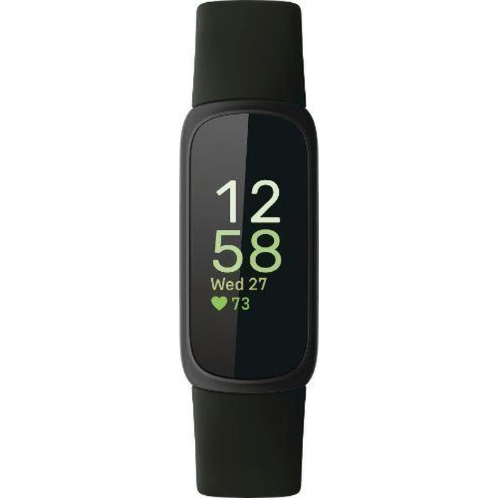 Fitbit Inspire 3 Health and Fitness Tracker - 36mm - Black Plastic Resin Case with Midnight Zen Silicone Silicone Band - Large Size by Fitbit - Refurbished - Excellent condition - US$80.49