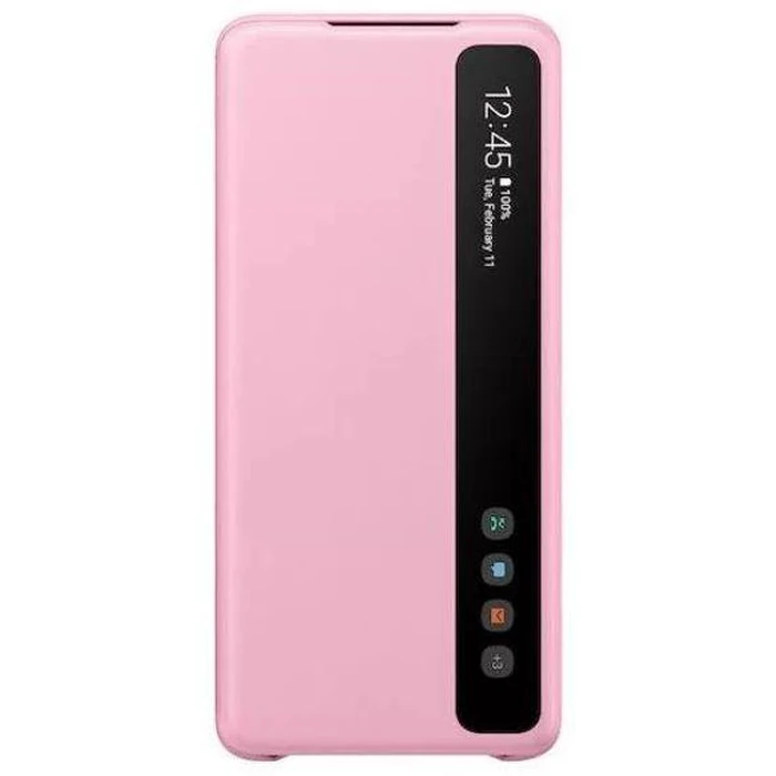 Samsung S-View Flip Cover Case for Galaxy S20+ and S20+ 5G - Pink by Samsung - Refurbished - Acceptable condition