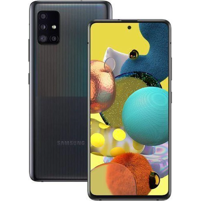 Galaxy A51 - 128GB - 4GB RAM - 1 Physical SIM - Prism Cube Black - Unlocked by Samsung - Refurbished - Good condition - US$135.75