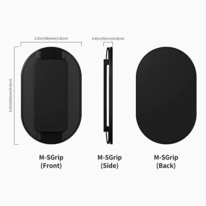 Sinjimoru for MagSafe Grip, Magnetic Phone Grip for MagSafe Stand, Strong Magnetic Phone Holder for iPhone 17 16 15 14 13. M-SGrip Black by Sinjimoru - Image 6