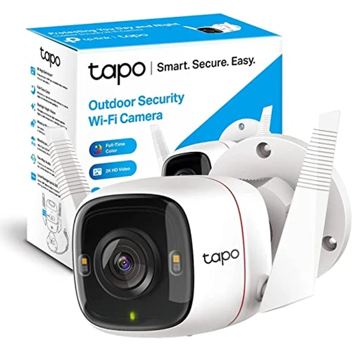 TP-Link Tapo 2K 4MP QHD Security Camera Outdoor Wired, Built-in Siren w/Startlight Sensor, IP66 Weatherproof, Motion/Person Detection, Works with Alexa & Google Home (Tapo C320WS) by Tapo - Used - Very Good condition