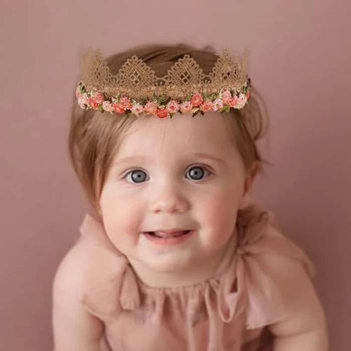 cherrboll 3pcs Baby Girl Headbands Flowers, Super Soft & Stretchy Nylon Floral Hairbands for Newborn Toddler by cherrboll - Image 4