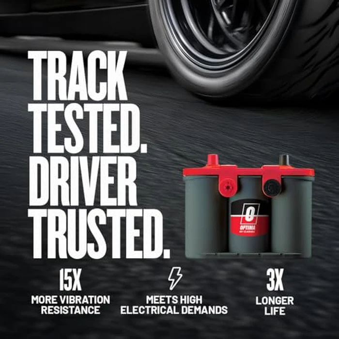 OPTIMA(R) Batteries High Performance 75/25 REDTOP(R) Sealed AGM Car, Truck, and SUV Starting Battery, 720 CCA, Dual SAE and GM Terminals, Maintenance Free, Versatile Mounting by OPTIMA - Image 3