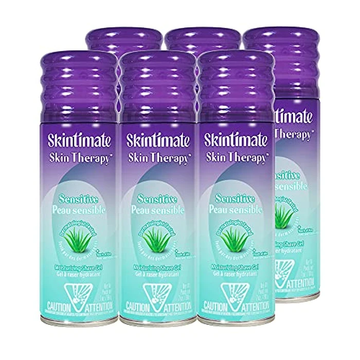 Skintimate Shave Gel Skin Therapy Lotionized Vitamin-E 7 Ounce(207ml) (6 Pack) by Skintimate - Used - Very Good condition - US$19.92