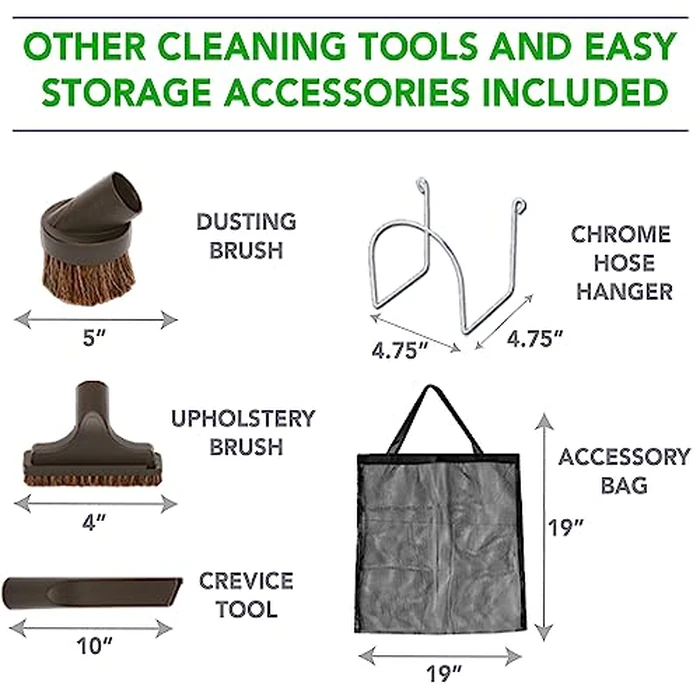 OVO Central Vacuum Deluxe, 40ft ON/OFF Low-voltage Hose, 12’’ premium floor brush, cleaning tools and easy storage accessories, For hard surfaces by OVO - Image 5