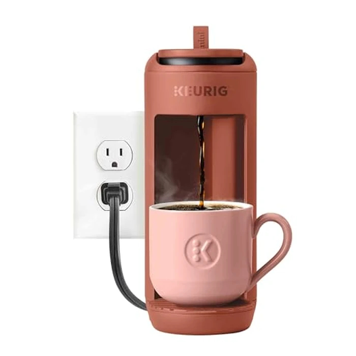 Keurig K-Mini Mate Single Serve K-Cup Pod Coffee Maker, Brews Up to 12 oz Cup, Compact Portable Coffee Machine for Small Spaces, Great for Dorms & Offices, Red Rocks by Keurig - Image 8