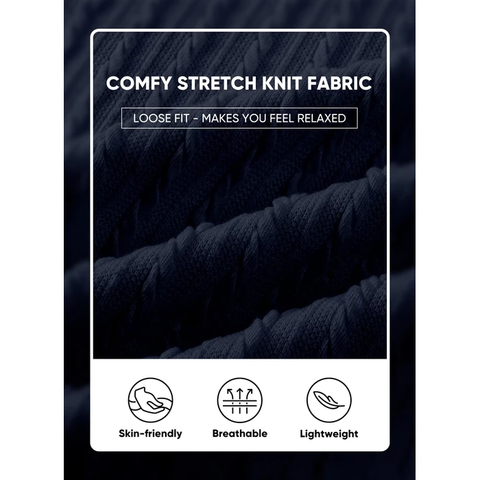 JMIERR Mens Polo Shirt Long Sleeve Casual Button Down Fitted Dress Knit Shirt Texture, S, Blue by JMIERR - Image 2