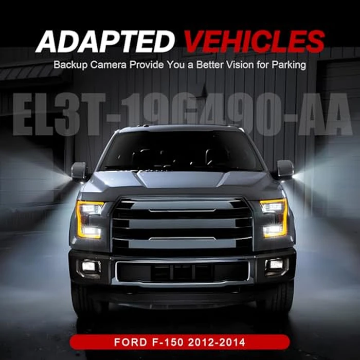 GZGN Rear View Backup Reverse Camera Compatible with Ford F150 2010-2014, Ford Mustang 2015-2020 & Lincoln MKC 2015-2019, Park Assist Backup Camera EL3T-19G490-AA, EL3Z-19G490-D, BL3Z-19G490-B by GZGN - Image 3