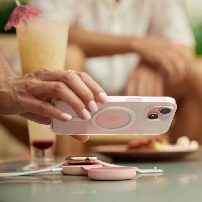 Twelve South ButterFly SE 2-in-1 Qi2 Travel Charger - Pink - Good by Twelve South - Image 3