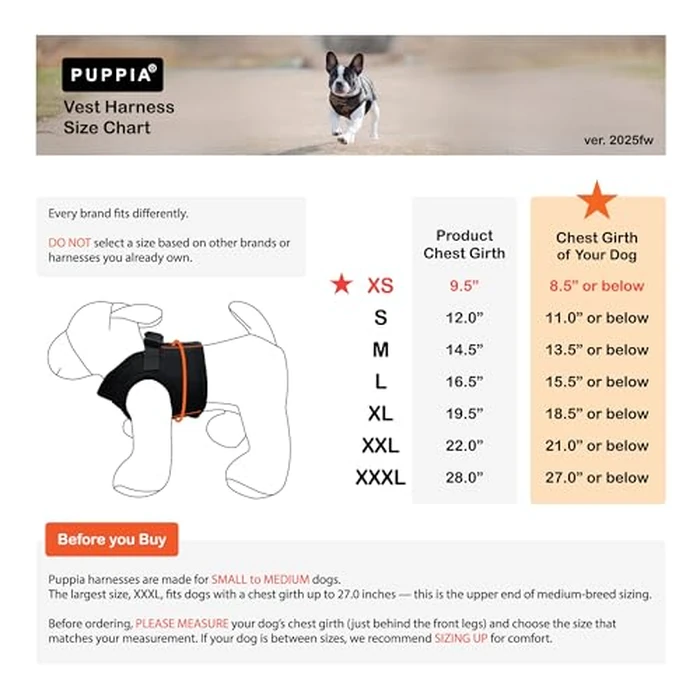Puppia Soft Vest Dog Harness Step-in Padded Mesh No Choke No Pull Comfortable Walking Running Training for Small Medium Large Dogs, Violet, X-Large by Puppia - Image 2