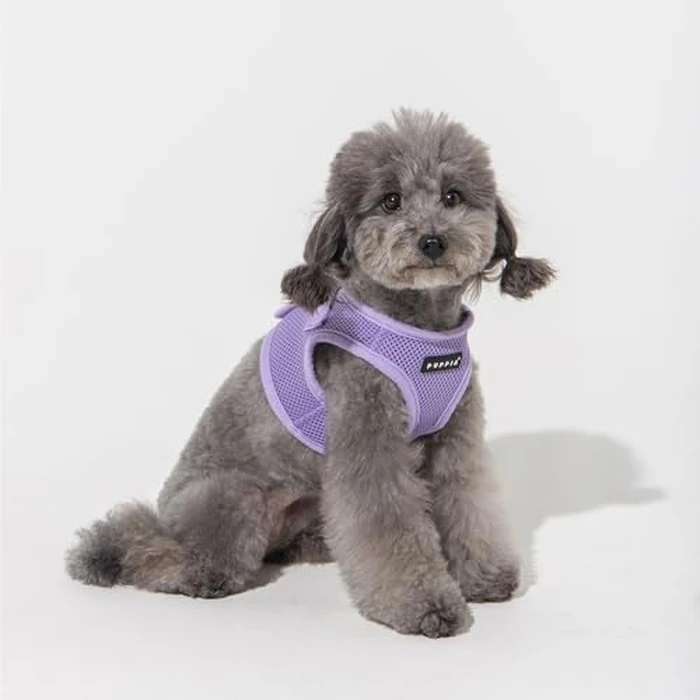 Puppia Soft Vest Dog Harness Step-in Padded Mesh No Choke No Pull Comfortable Walking Running Training for Small Medium Large Dogs, Violet, X-Large by Puppia - Image 5