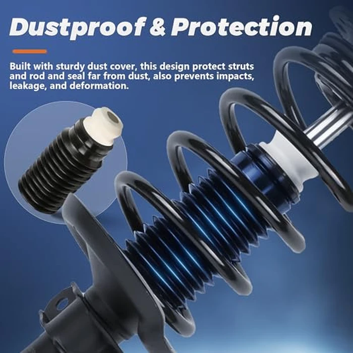 KUIPERAUTO Rear Complete Struts shocks Assembly w/Coil Spring 15910 Compatible for 2005-2009 Subaru Legacy Shock Absorbers Replacement 2PCS by KUIPERAUTO - Image 4
